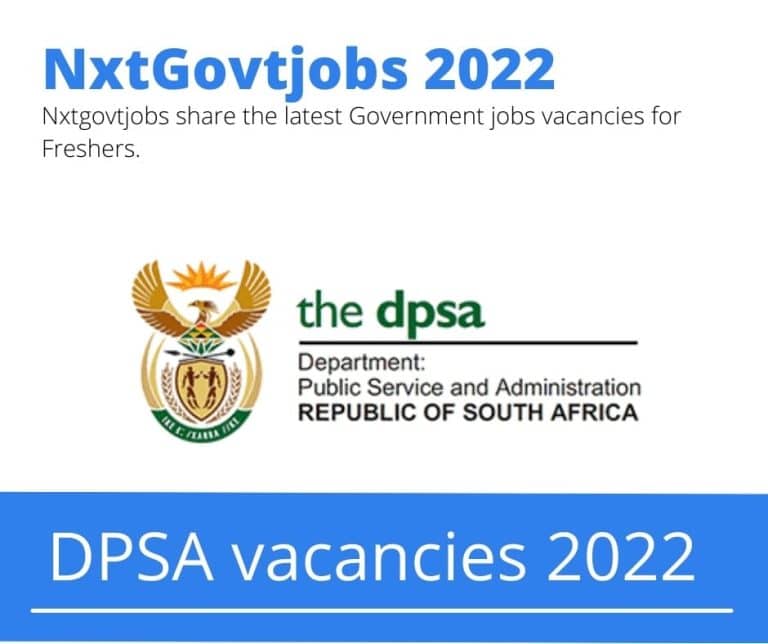DPSA Change Management Vacancies in Bisho 2022