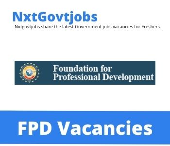 FPD Driver vacancies 2022