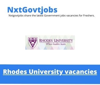 Rhodes University Facilities and Infrastructure Vacancies Apply now @ru.ac.za