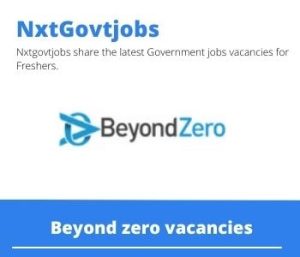 Apply Online for Beyond zero MSM TG COORDINATOR Vacancies 2022 @beyondzero.org.za