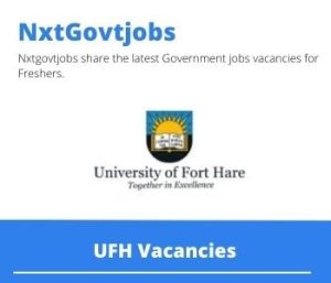 UFS English Lecturer Vacancies Apply now @ufh.ac.za