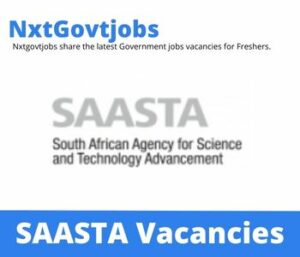 SAASTA Scientist Vacancies in Grahamstown – Deadline 19 May 2023