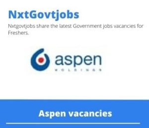 Aspen QS Team Leader Vacancies In Port Elizabeth 2022