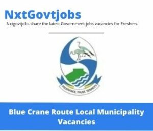 Blue Crane Route Local Municipality Controller Vacancies in Somerset East 2023