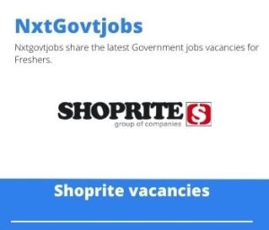 Shoprite Meat Market Manager Vacancies in Port Elizabeth – Deadline 07 Sep 2023