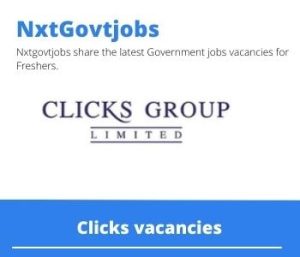 Clicks Shop Assistant Vacancies in East London 2023