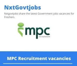 MPC Recruitment Production Supervisor Vacancies in Gqeberha 2023