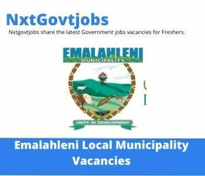 Emalahleni Municipality Chief Chemical Analyst Vacancies in East London 2023