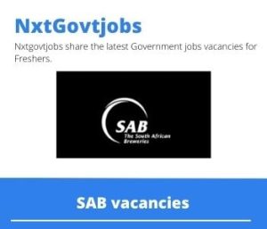 SAB Logistics Support Agent Vacancies in Mthatha 2023