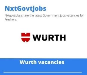 Wurth Customer Sales Consultant Vacancies in Queenstown 2023