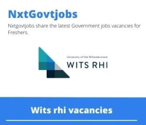 Wits rhi Professional Nurse Vacancies in Alfred Nzo 2023