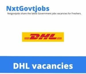 DHL Maintenance Assistant Vacancies in Uitenhage – Deadline 30 Oct 2023