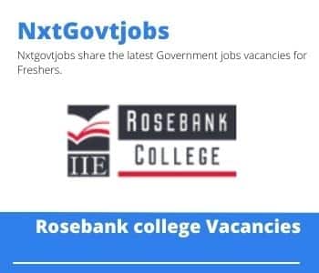 Rosebank College Logistics And Supply Chain Management Lecturer Vacancies in Port Elizabeth – Deadline 27 Jun 2023