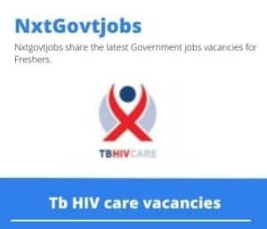 Tb HIV care Paeds Enrolled Nurse Vacancies in Amathole- Deadline 26 Nov 2023
