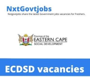 Community Development Supervisor vacancies in Eastern Cape Department of Social Development – Deadline 02 Jun 2023