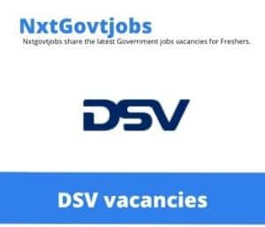 DSV Customer Service Specialist Vacancies in Port Elizabeth – Deadline 22 Feb 2024 Fresh Released