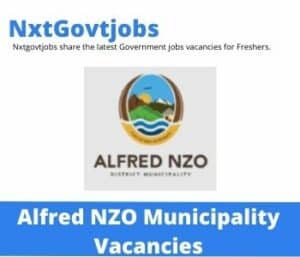 Alfred NZO Municipality General Assistant Vacancies in East London –  Deadline 08 Dec 2023