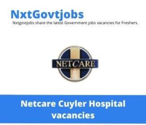 Netcare Cuyler Hospital Registered Nurse Medical Ward Vacancies in Uitenhage – Deadline 07 Jun 2023