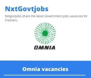 Omnia Technical Sales Representative Vacancies in East London – 27 Jun 2023